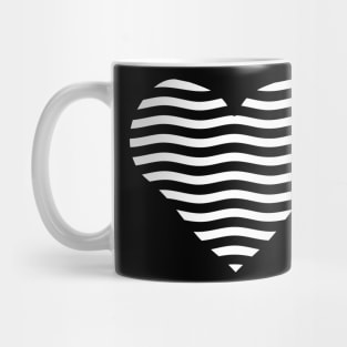 Heart Lines Design Mug